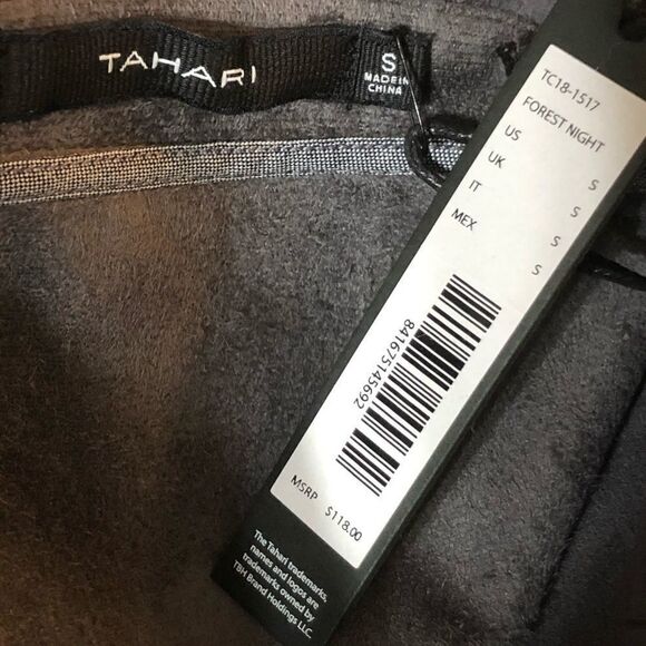 NEW Tahari Faux Leather Moto Jacket Size Small - Picture 7 of 11